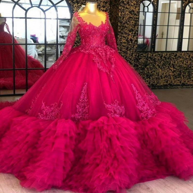 Top more than 123 hot pink ball gown dresses super hot